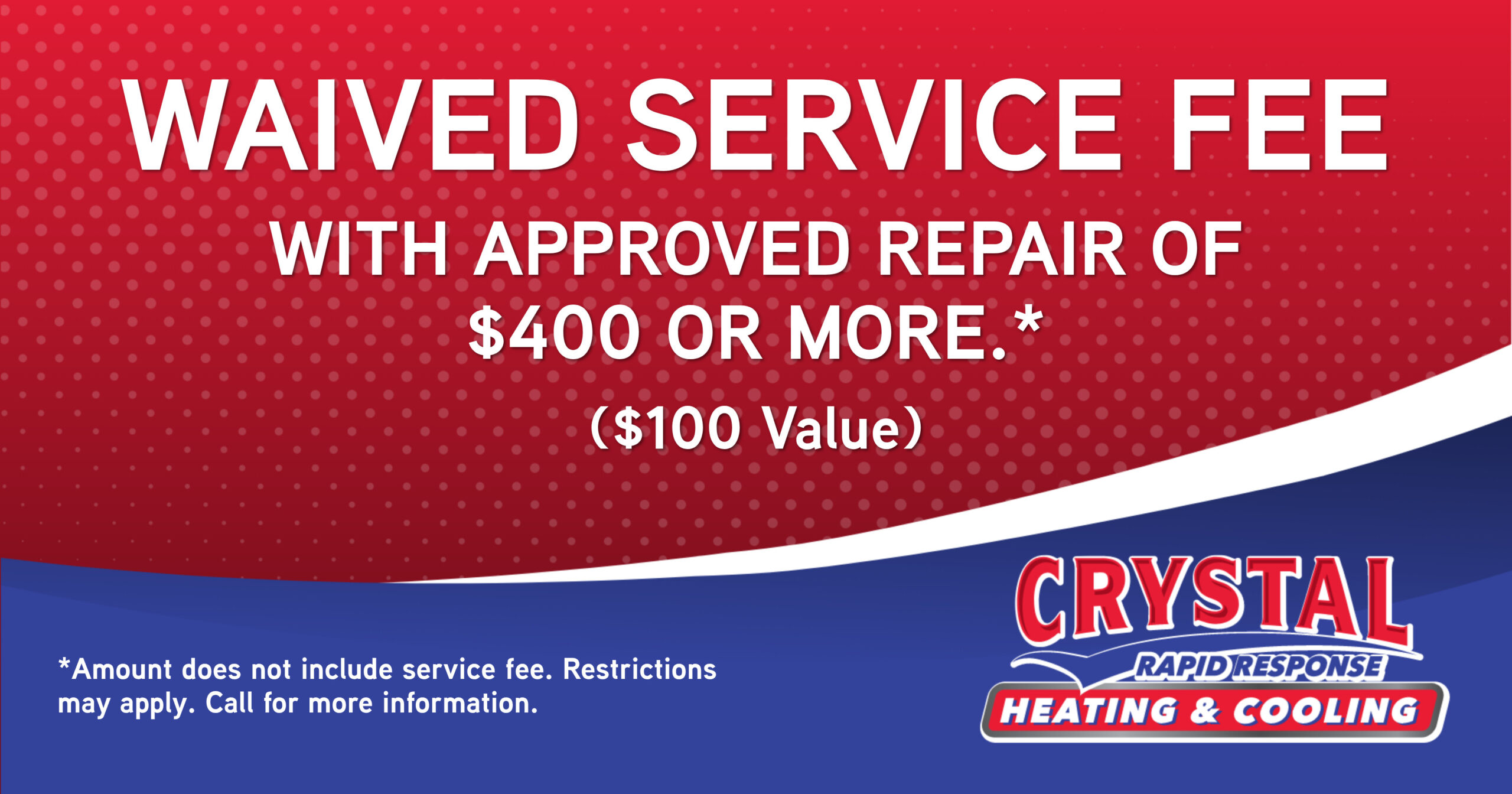 CRY Waived service fee-CO