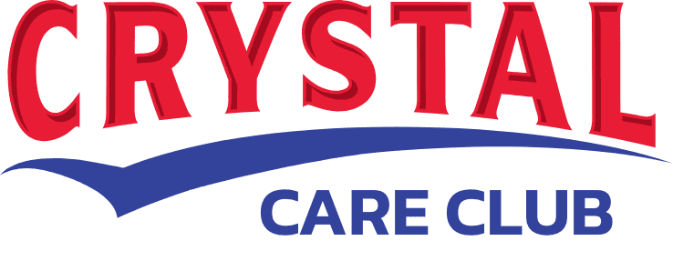 Heating and cooling maintenance logo for the Crystal Care Club.
