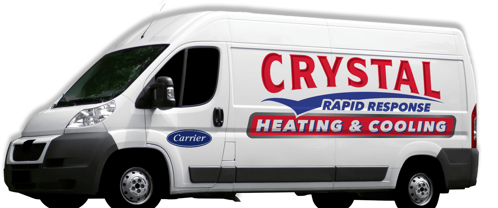 Crystal Heating & Cooling company vehicle for HVAC service calls in the Jefferson County area.